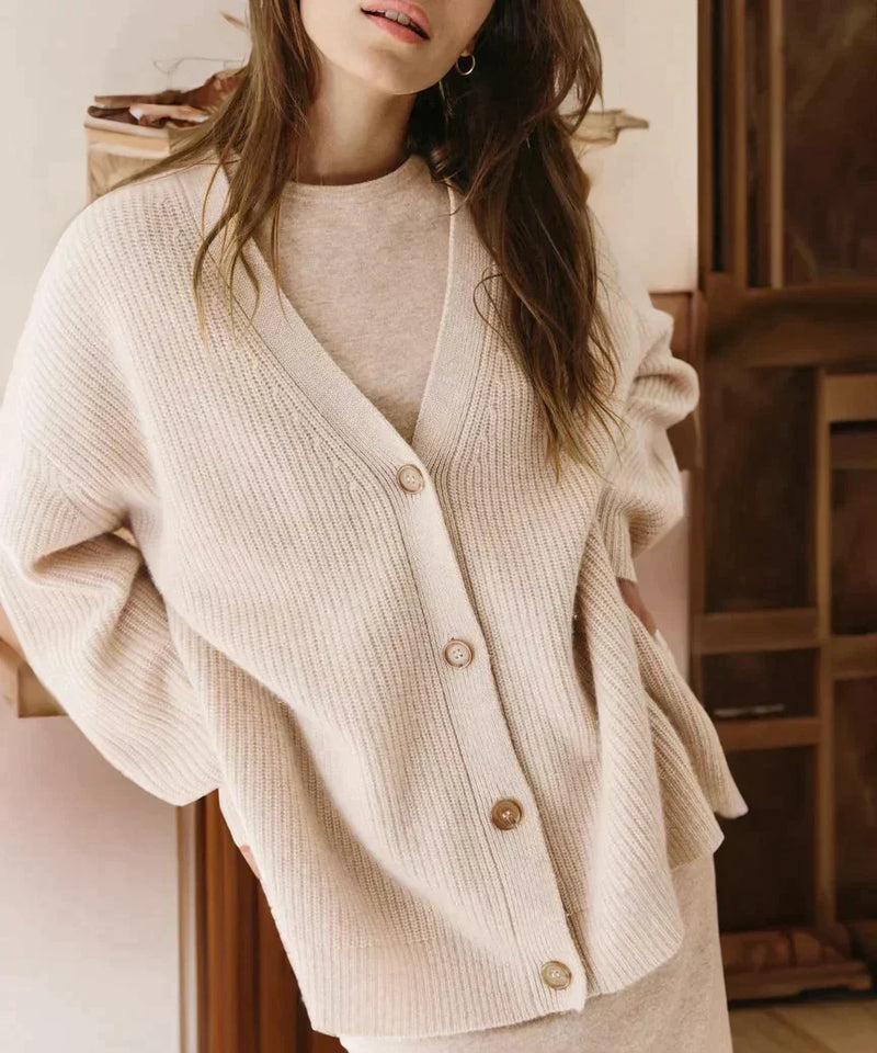 Marit - Kaschmir-Strickjacke