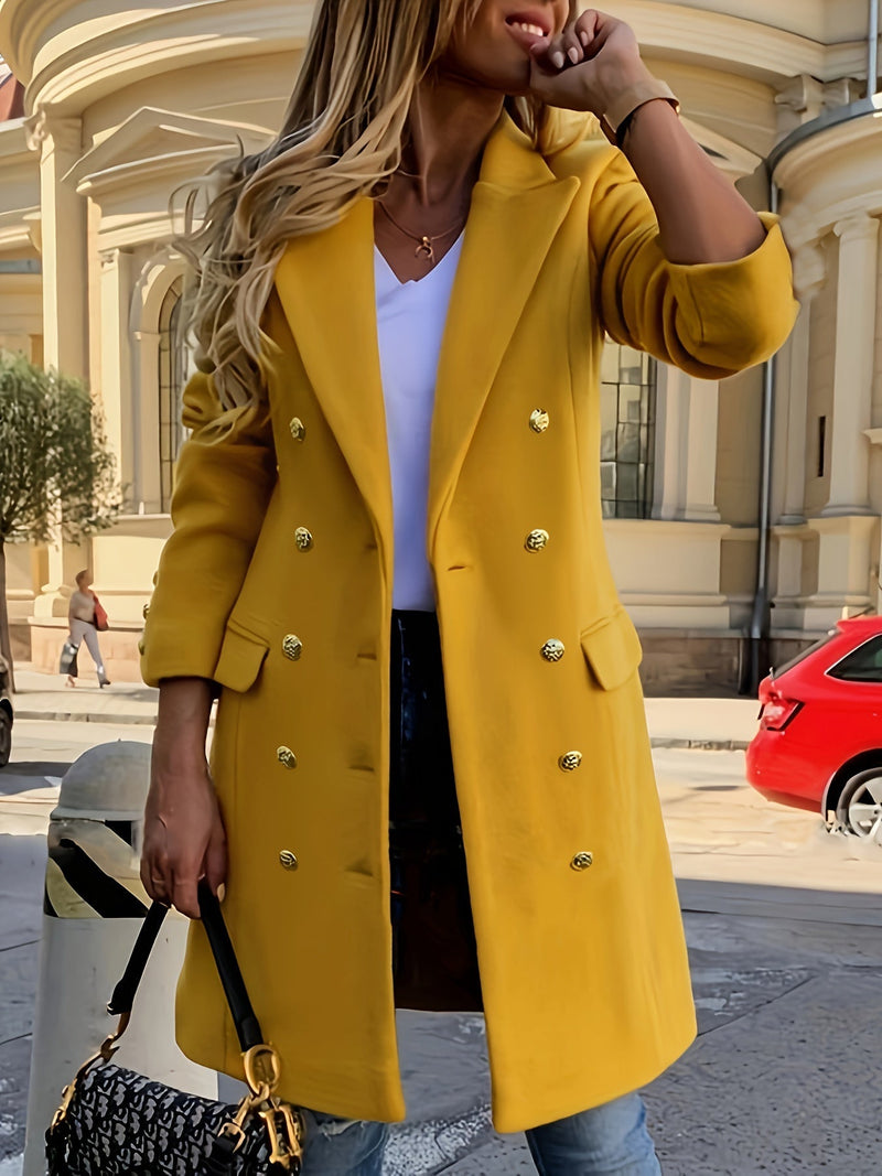 Stylischer langer Damenmantel