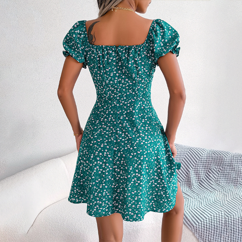 Iduna - Geblümtes Sommer Minikleid