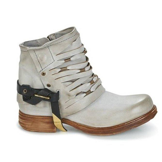 Elara - Premium Stiefeletten Damen Leder Absatz