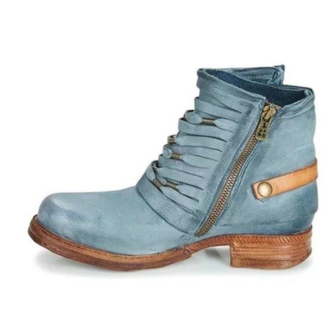 Elara - Premium Stiefeletten Damen Leder Absatz