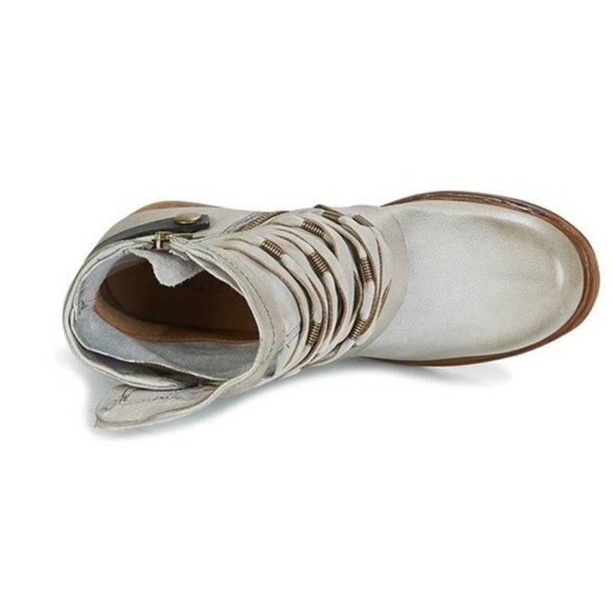 Elara - Premium Stiefeletten Damen Leder Absatz